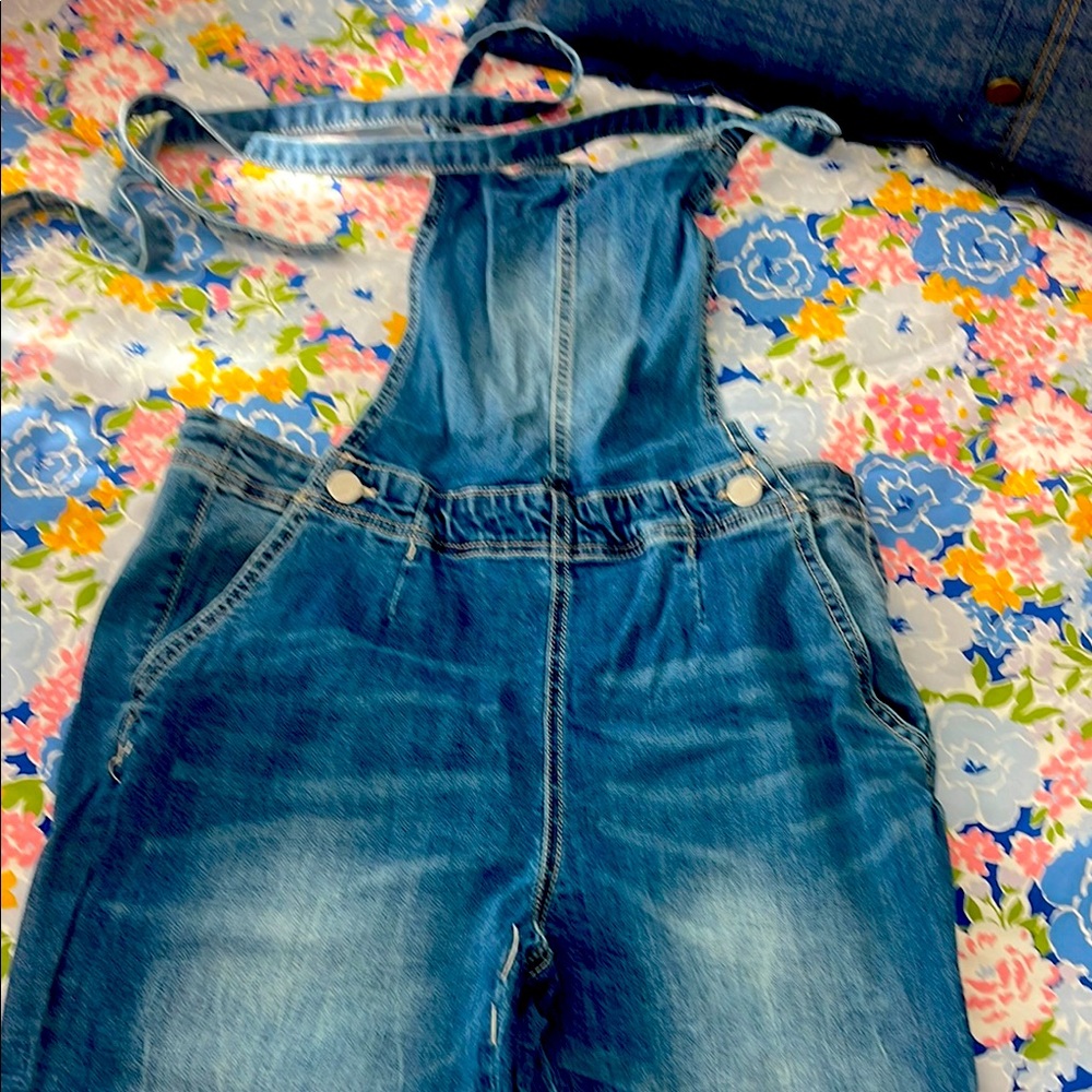 Denim Overalls. size 13. wore once for disney minion costume.